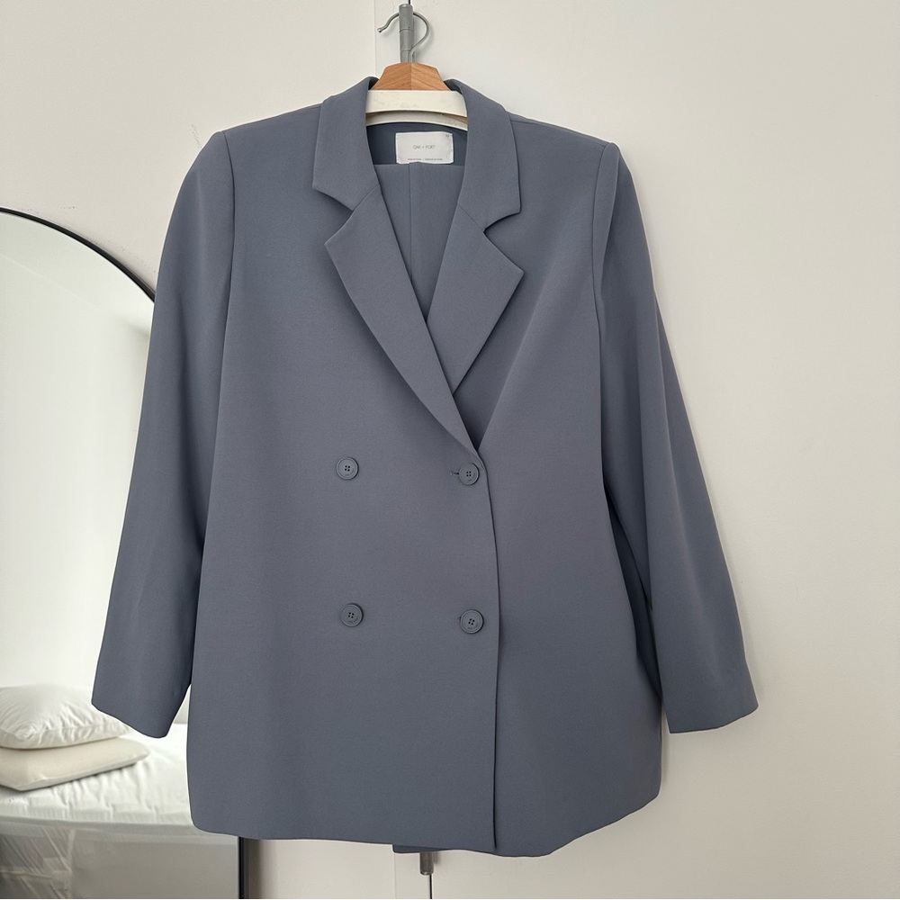 Oak + Fort suiting blazer and pants